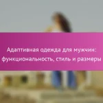 Адаптивная одежда для мужчин: функциональность, стиль и размеры