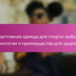 Адаптивная одежда для спорта: выбор, технологии и преимущества для здоровья