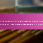 Адаптивные аксессуары для людей с ограниченными возможностями: функциональность и эстетика