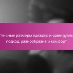 Адаптивные размеры одежды: индивидуальный подход, разнообразие и комфорт