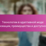 Технологии в адаптивной моде: инновации, преимущества и доступность
